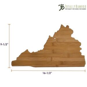 Totally Bamboo Virginia Cutting And Serving Board Kitchen Gently Used